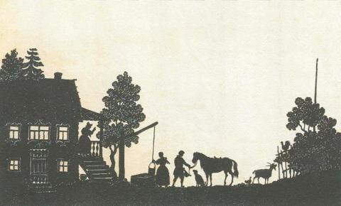 Ф.Толстой. В деревне. 1820-е годы. Силуэт. https://www.booksite.ru/usadba_new/world/images/5_07.htm Ф.Толстой. В деревне. 1820-е годы. Силуэт. https://www.booksite.ru/usadba_new/world/images/5_07.htm