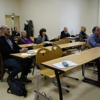 Е.Е. Дмитриева с презентацией проекта в Тулузском университете